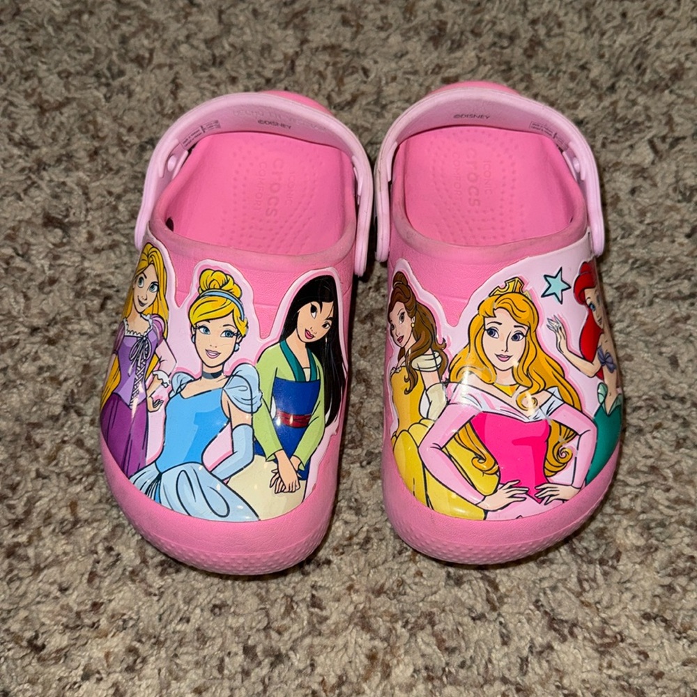 Girls Disney Princess Crocs Size 11